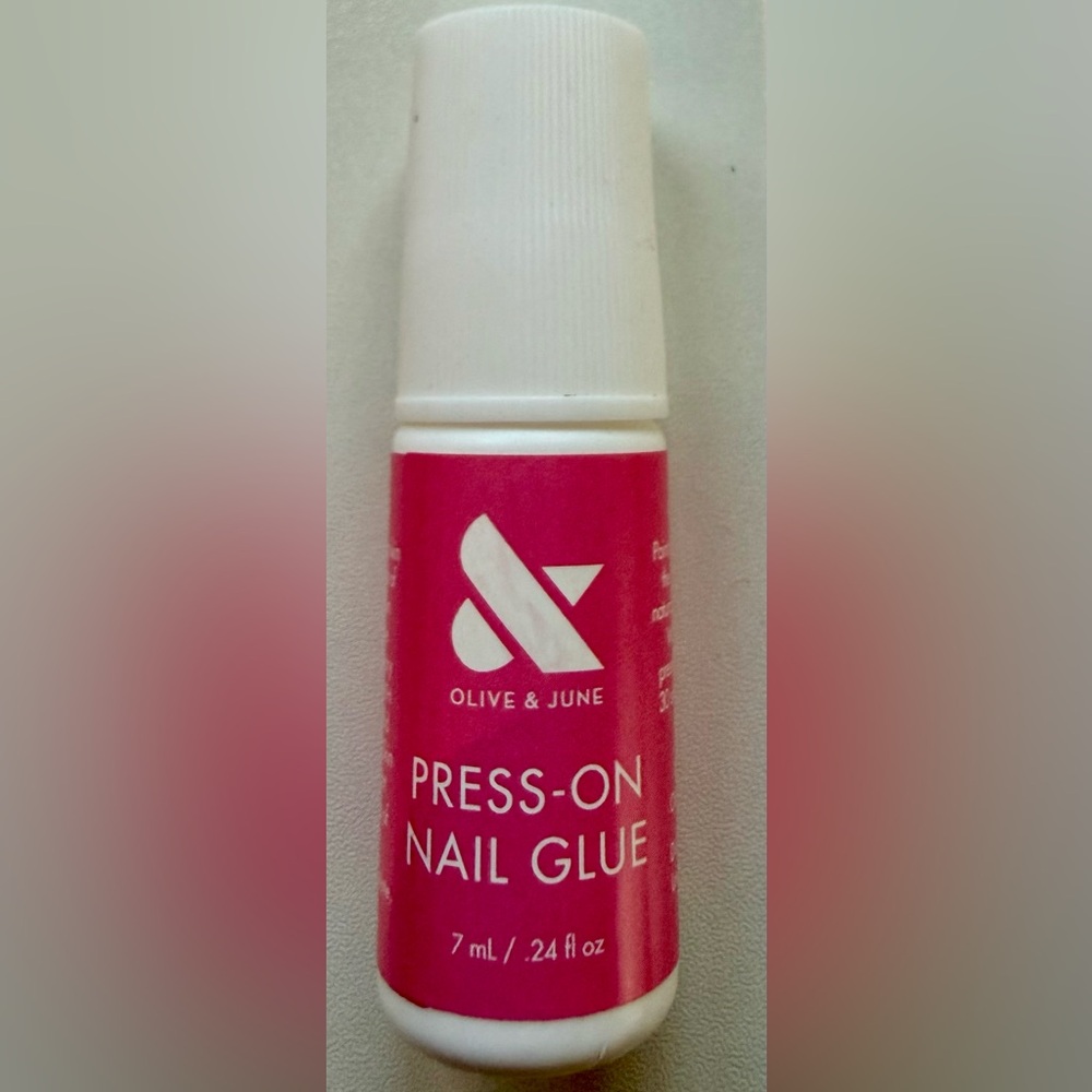 Olive & June Pink Press-On Nail Glue